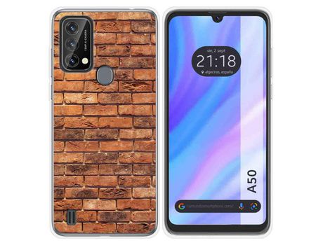 Carcasa para Blackview A50 TUMUNDOSMARTPHONE Dibujos Ladrillo 04 Multicolor