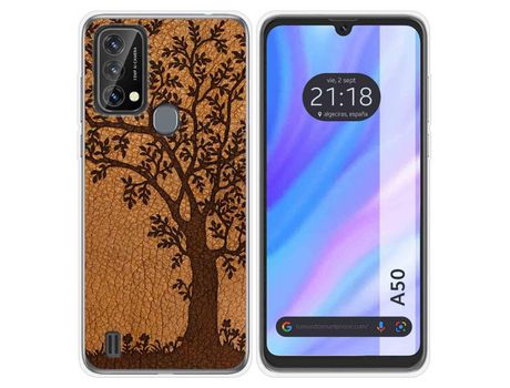 Carcasa para Blackview A50 TUMUNDOSMARTPHONE Dibujos Cuero 03 Multicolor