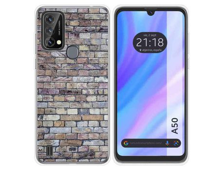 Carcasa para Blackview A50 TUMUNDOSMARTPHONE Dibujos Ladrillo 02 Multicolor