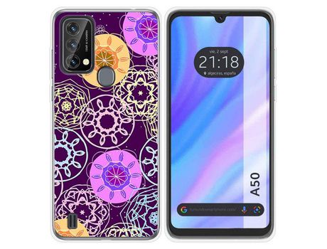 Carcasa para Blackview A50 TUMUNDOSMARTPHONE Dibujos Radial Multicolor