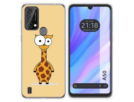 Carcasa para Blackview A50 TUMUNDOSMARTPHONE Dibujos Jirafa Multicolor