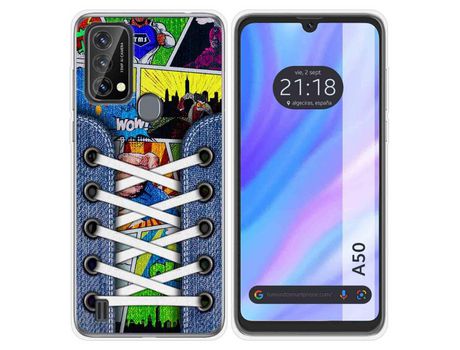 Carcasa para Blackview A50 TUMUNDOSMARTPHONE Dibujos Antigolpes Zapatillas 14 Multicolor