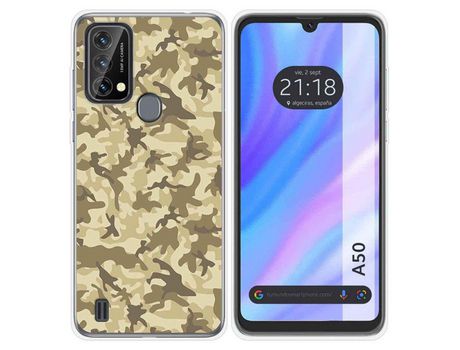 Carcasa para Blackview A50 TUMUNDOSMARTPHONE Dibujos Sand Camuflaje Multicolor