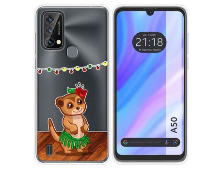 Carcasa para Blackview A50 TUMUNDOSMARTPHONE Dibujos Transparente Suricata Multicolor
