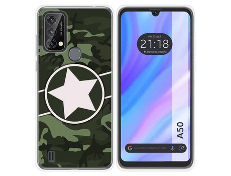 Carcasa para Blackview A50 TUMUNDOSMARTPHONE Dibujos Camuflaje 01 Multicolor