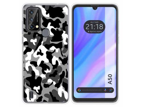 Carcasa para Blackview A50 TUMUNDOSMARTPHONE Dibujos Snow Camuflaje Multicolor