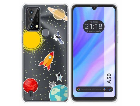 Carcasa para Blackview A50 TUMUNDOSMARTPHONE Dibujos Antigolpes Espacio Multicolor