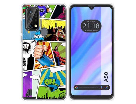 Carcasa para Blackview A50 TUMUNDOSMARTPHONE Dibujos Comic Multicolor