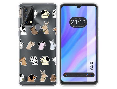 Carcasa para Blackview A50 TUMUNDOSMARTPHONE Dibujos Antigolpes Perros Multicolor