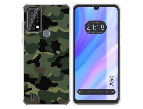 Carcasa para Blackview A50 TUMUNDOSMARTPHONE Dibujos Camuflaje Multicolor