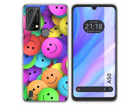 Carcasa para Blackview A50 TUMUNDOSMARTPHONE Dibujos Antigolpes Smile Multicolor