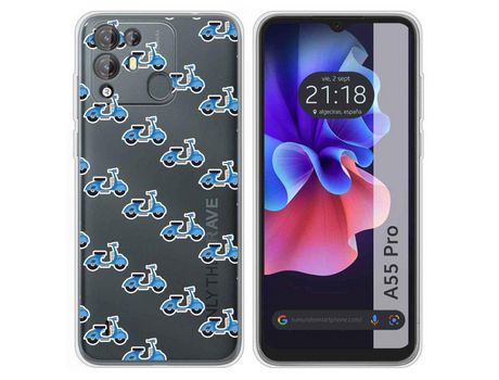 Carcasa para Blackview A55 Pro TUMUNDOSMARTPHONE Dibujos Antigolpes Scooter Multicolor