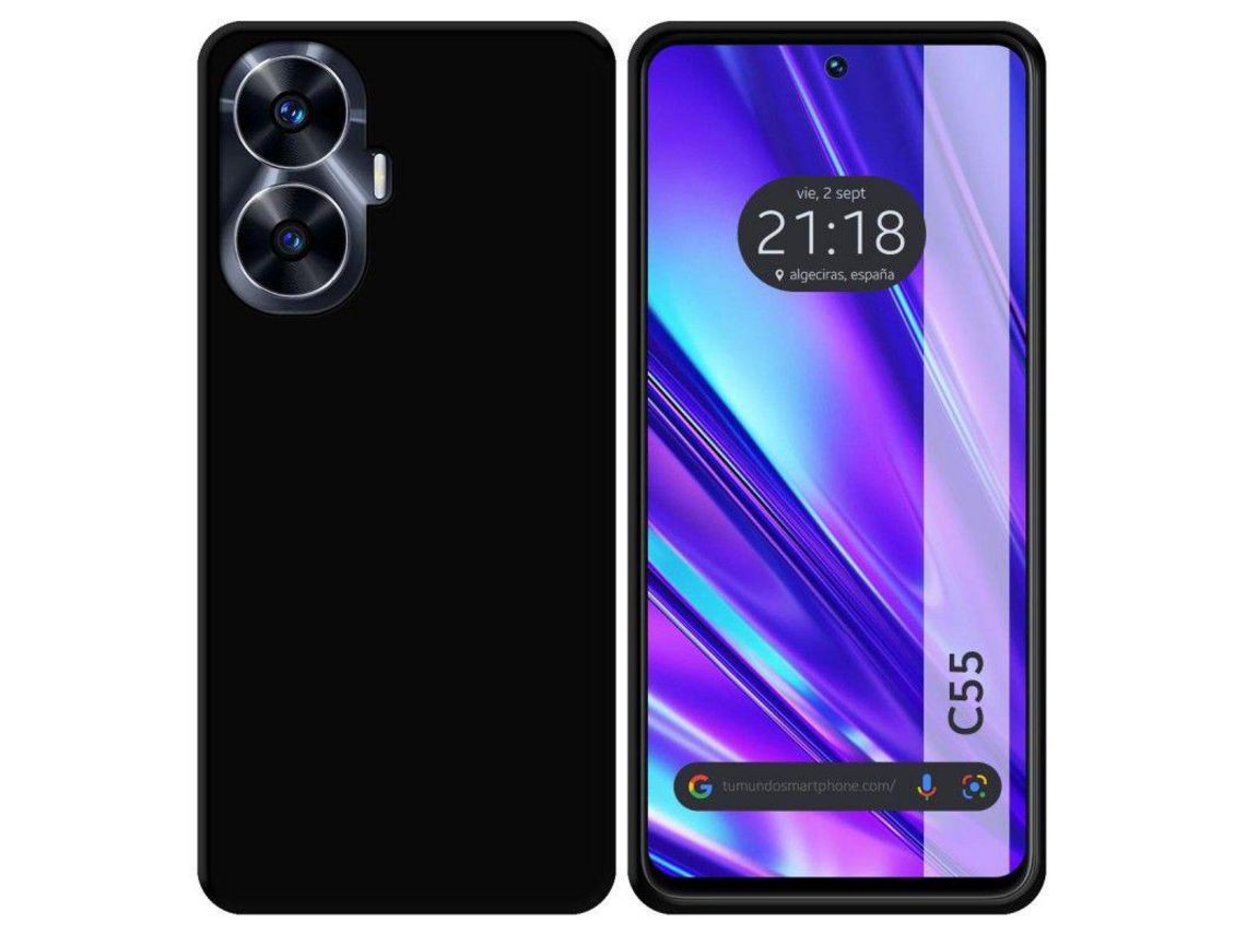 Carcasa para Realme C55 TUMUNDOSMARTPHONE Silicona Negro
