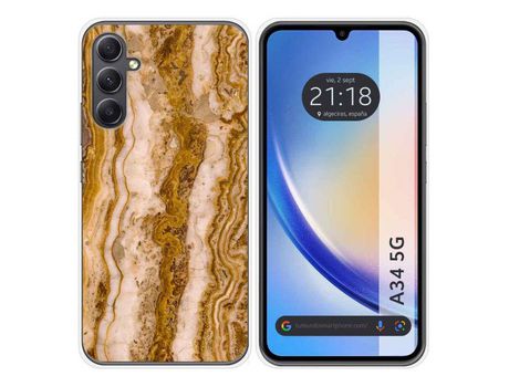 Carcasa para Samsung Galaxy A34 5G TUMUNDOSMARTPHONE Dibujos Mármol 10 Multicolor