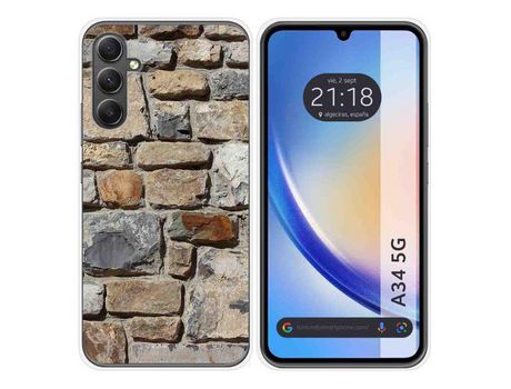 Carcasa para Samsung Galaxy A34 5G TUMUNDOSMARTPHONE Dibujos Ladrillo 03 Multicolor