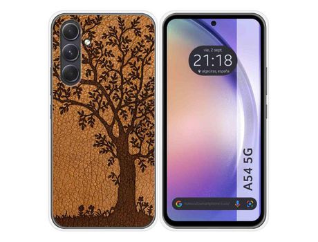 Carcasa para Samsung Galaxy A54 5G TUMUNDOSMARTPHONE Dibujos Cuero 03 Multicolor