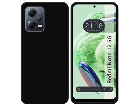 Carcasa para Xiaomi Redmi Note 12 5G TUMUNDOSMARTPHONE Silicona Negro