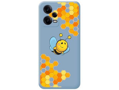 Carcasa para Xiaomi Redmi Note 12 Pro+ Plus 5G TUMUNDOSMARTPHONE Silicona Líquida Dibujos Abeja Azul