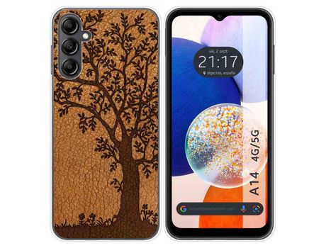 Carcasa para Samsung Galaxy A14 4G / 5G TUMUNDOSMARTPHONE Dibujos Cuero 03 Multicolor