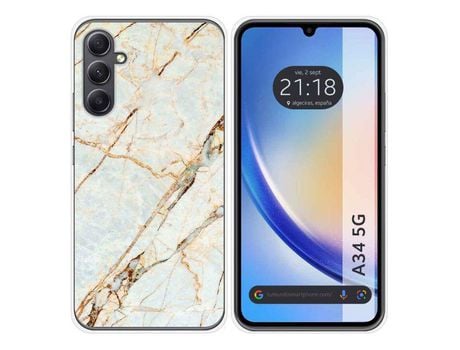 Carcasa para Samsung Galaxy A34 5G TUMUNDOSMARTPHONE Dibujos Mármol 13 Multicolor