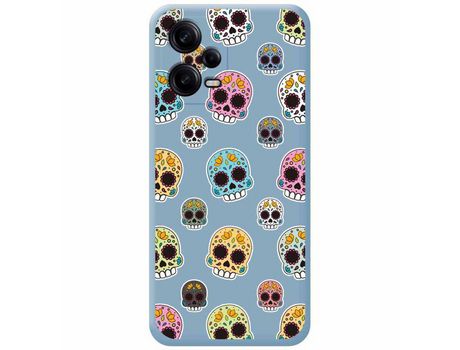 Carcasa para Xiaomi Redmi Note 12 Pro+ Plus 5G TUMUNDOSMARTPHONE Silicona Líquida Dibujos Catrina Azul