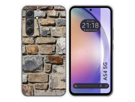 Carcasa para Samsung Galaxy A54 5G TUMUNDOSMARTPHONE Dibujos Ladrillo 03 Multicolor