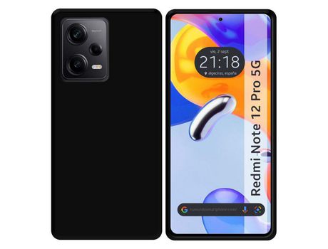 Carcasa para Xiaomi Redmi Note 12 Pro 5G TUMUNDOSMARTPHONE Silicona Negro