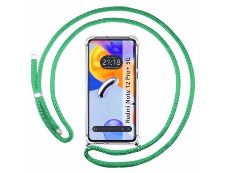 Carcasa para Xiaomi Redmi Note 12 Pro+ Plus 5G TUMUNDOSMARTPHONE Colgante Verde