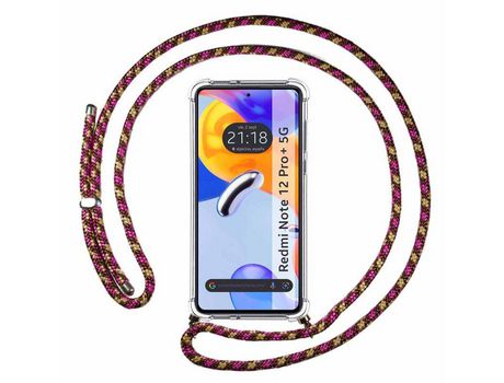 Carcasa para Xiaomi Redmi Note 12 Pro+ Plus 5G TUMUNDOSMARTPHONE Colgante Rosa