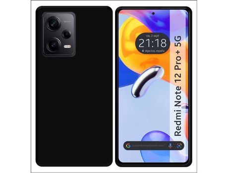 Carcasa para Xiaomi Redmi Note 12 Pro+ Plus 5G TUMUNDOSMARTPHONE Silicona Negro
