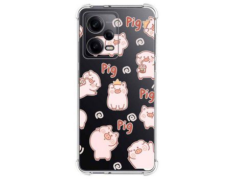 Carcasa para Xiaomi Redmi Note 12 Pro+ Plus 5G TUMUNDOSMARTPHONE Dibujos Antigolpes Cerdos Multicolor
