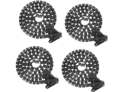 Organizador De Cables Flexible En Espiral De 4 Piezas Para Cables Eléctricos, Oficina