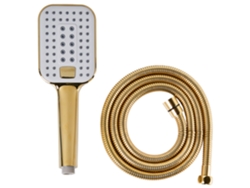 Juego de cabezal de ducha y manguera Beliani Gold Tingo de 9 x 6 x 26 pulgadas
