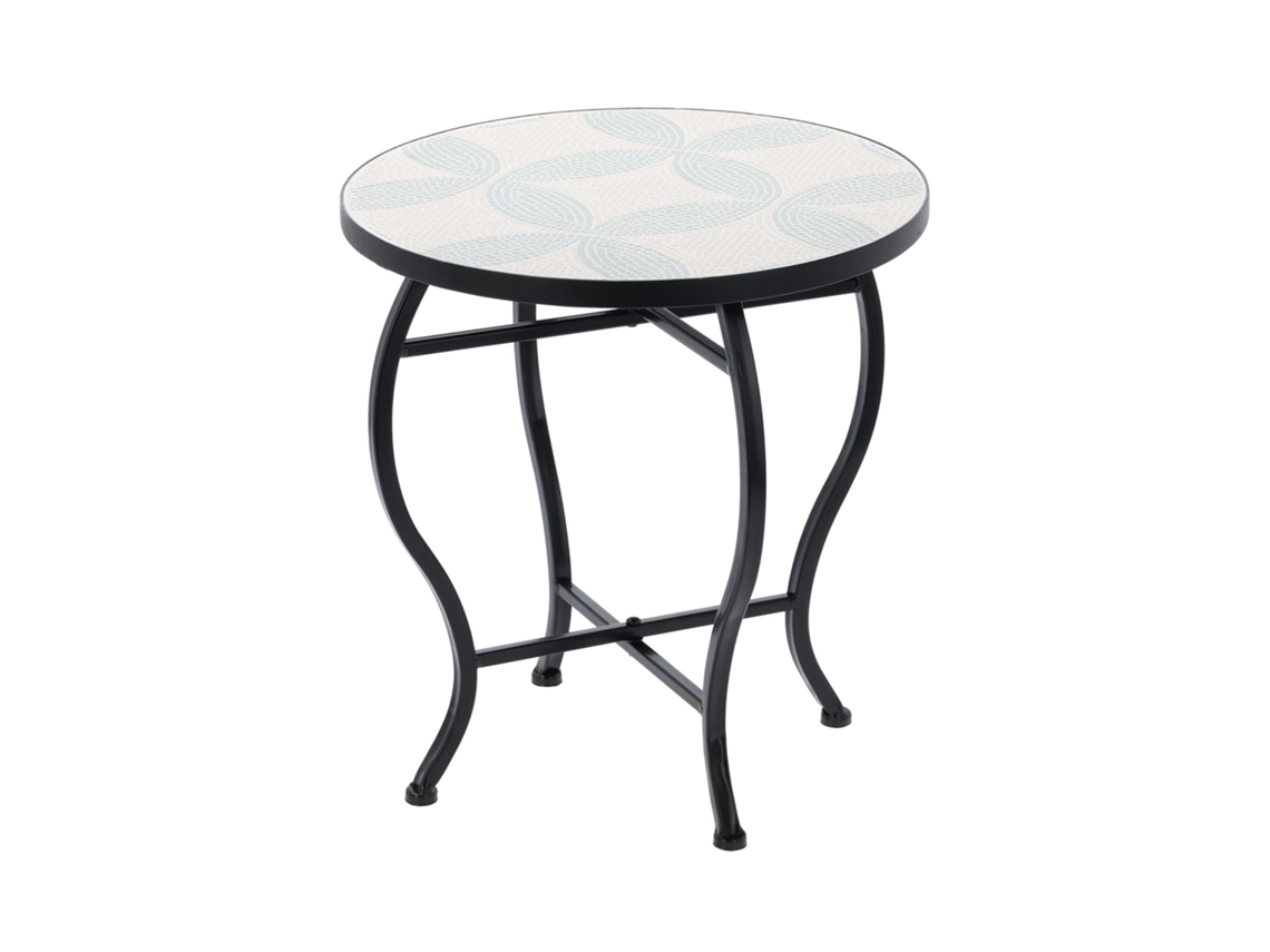 WELLHOME Mesa bistro de diseño mosaico Ø38x40cm