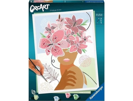 Creart 30x40 cm - Flores em minha mente - Número de arte da série B - 00020275 - De 12 anos