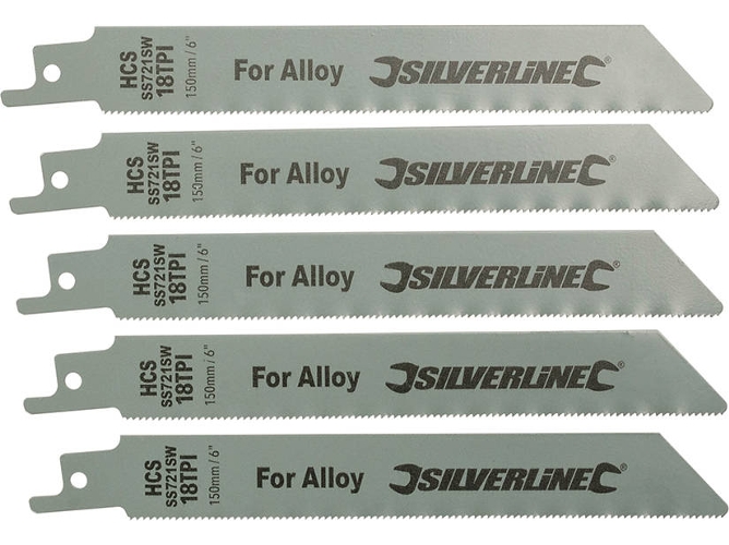 Conjunto de Cuchillas para Sierra Sable SILVERLINE 456919 - 5 piezas