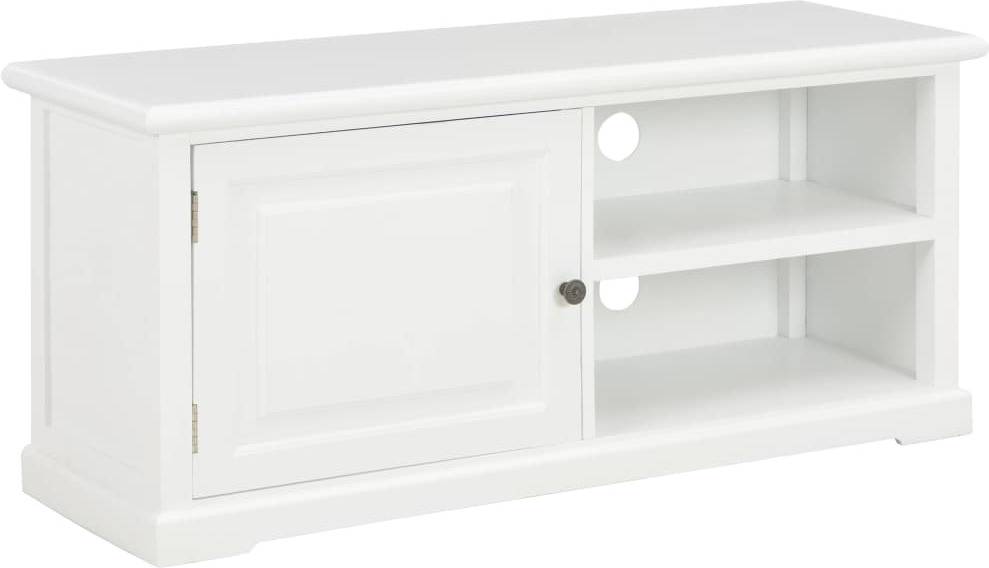 Mueble de TV VIDAXL (90x30x40cm - MDF - Blanco)