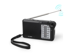 Mini Radio Portátil Bolsillo Fm/am Doble Banda Negro, Sintonía Analógica