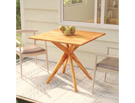 MAISON EXCLUSIVE - Mesa de jardín madera maciza de acacia 85x85x75 cm