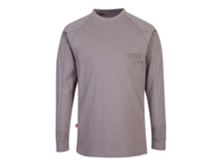Prenda de cuello redondo antiestática e ignífuga, gris, XL PORTWEST