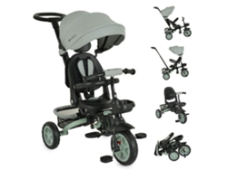 Triciclo Infantil Explore Con Ruedas De Goma, Reversible, Evolutivo Y Plegable De Byox - Green