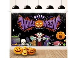 Decoración De Halloween, Pancarta De Fondo Con Temática De Vampiros, Pancarta De Feliz Halloween Para Fiesta De Halloween