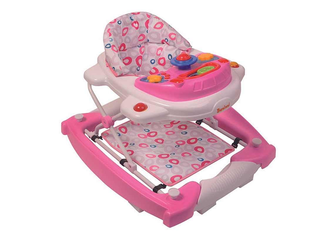 Andador Baninni Classic 2 en 1, color rosa caramelo