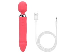 Vibrador De Masaje De Silicona De Doble Cabeza Con 12 Modos Para Mujeres (naranja) Yizhood