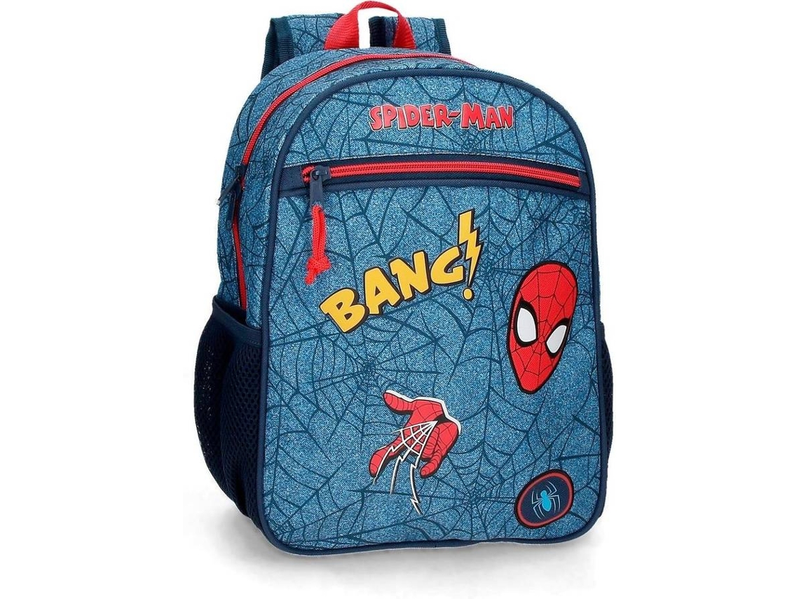 Mochila Escolar MARVEL Spiderman Denim Azul (27x33x11 cm)