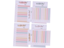 Blocs de notas adhesivas de colores, notas decorativas portátiles para estudiantes y accesorios Gokoco.