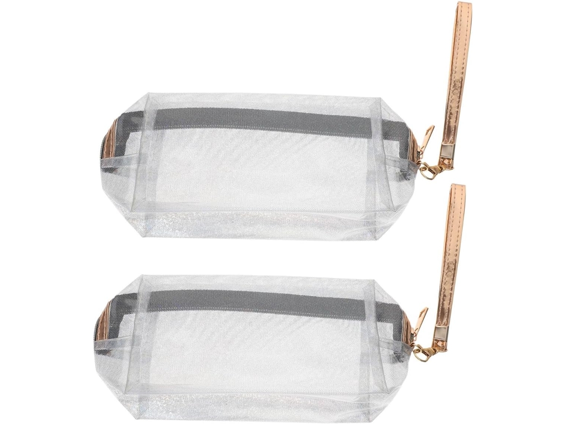 Neceser Transparente De 2 Piezas Para Artículos De Aseo, Bolsa De Viaje Para Guardar Artículos De Aseo.