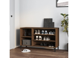 Zapatero Organizador en Derivados de Madera Roble Marrón 102X36X60 Cm