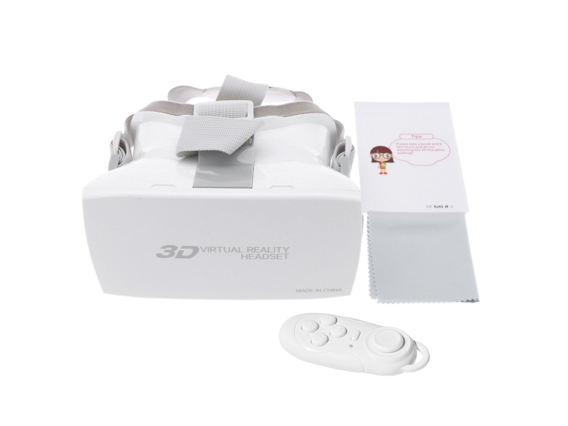 Lentes De Realidad Virtual 3d Con Controlador De Juego Bluetooth Shutter Para Teléfonos De 4.0-6.0"