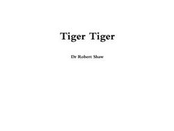 Libro Tiger de Dr Robert Shaw (Inglés)